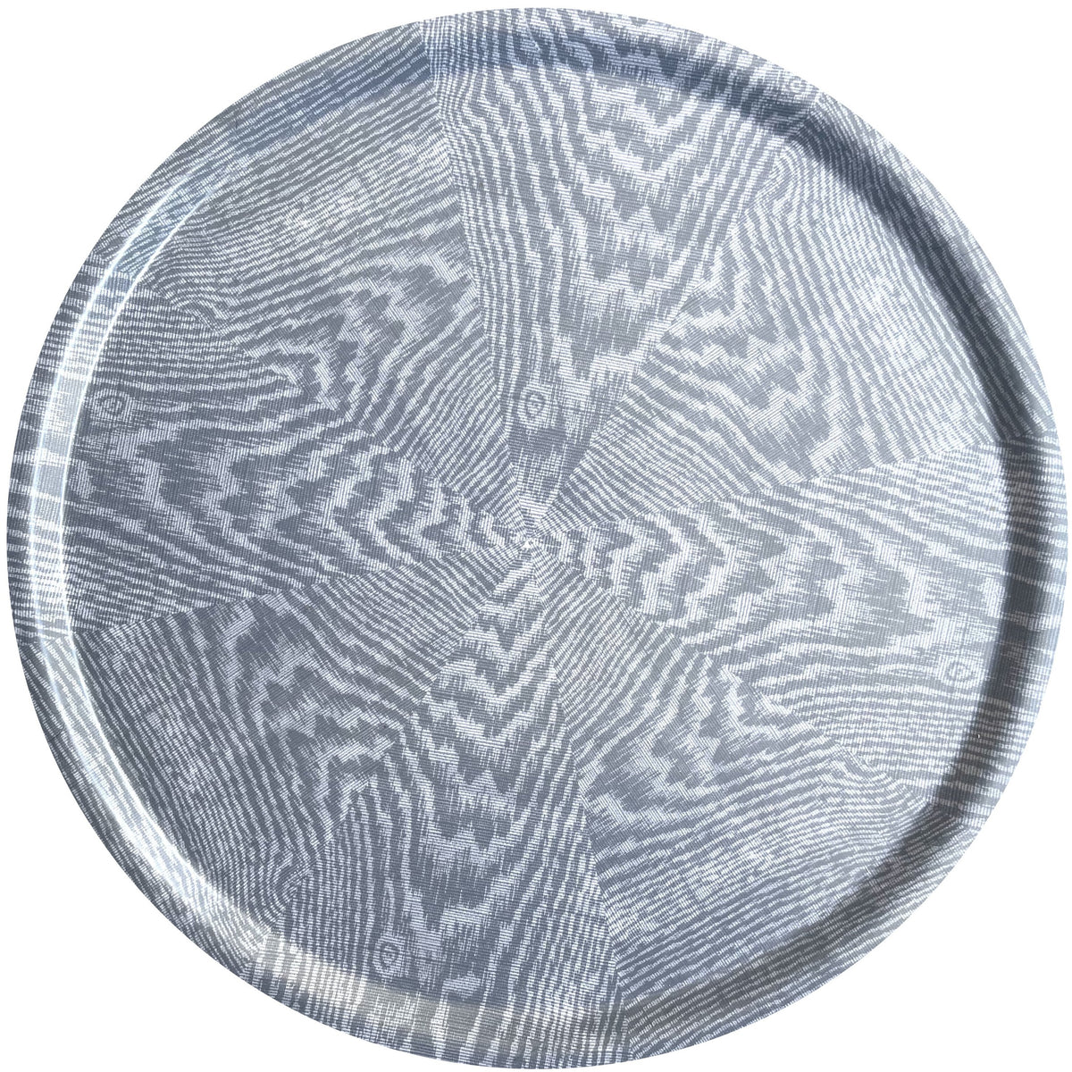 Tray, Large Round, Faux Bois (Gray) – Tisch New York